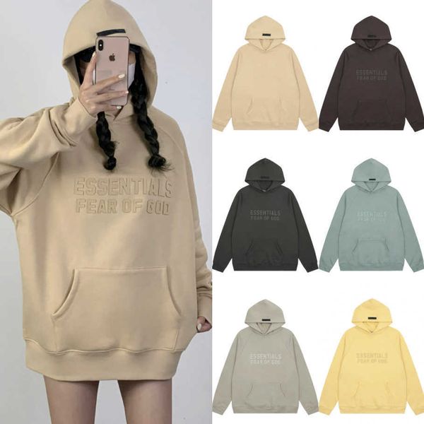 ess hoodie the correct version of the new essentials fog high street trendy couple's loose casual plush hooded sweater, Black
ess hoodie the correct version of the new essentials fog high street trendy couple's loose casual plush hooded sweater, Black