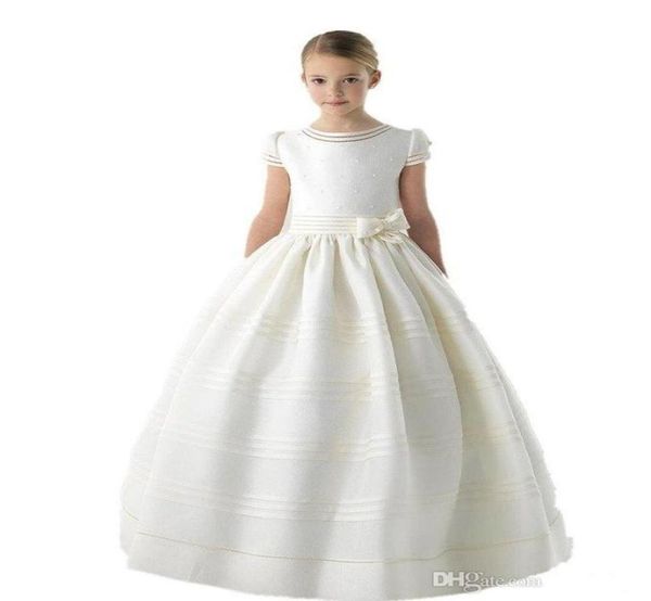 princess white first communion dresses little flowers girls wedding party dress short sleeves satin vestidos de comunion 20224145744, White;blue
princess white first communion dresses little flowers girls wedding party dress short sleeves satin vestidos de comunion 20224145744, White;blue