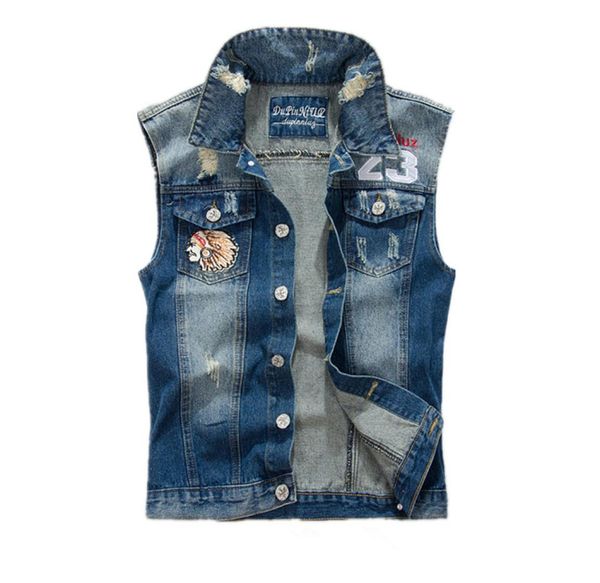spring mens slim fit denim vest embroidery sleeveless jackets single breasted jeans waistcoat for couples3411793, Black;brown
spring mens slim fit denim vest embroidery sleeveless jackets single breasted jeans waistcoat for couples3411793, Black;brown