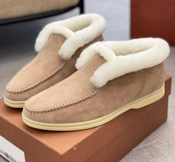 boots round toe kid suede inside fur flats shoes brand designer casual outside walking warm comfortable winter, Black
boots round toe kid suede inside fur flats shoes brand designer casual outside walking warm comfortable winter, Black