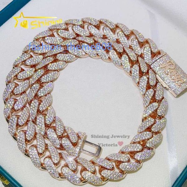 drop shipping rose gold solid silver 3 rows hip hop iced out miami cuban link chain with vvs moissanite
drop shipping rose gold solid silver 3 rows hip hop iced out miami cuban link chain with vvs moissanite