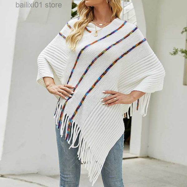 women's cape size spring and autumn striped poncho women's sweater oversized skydiving knitted holiday white vintage cape town sle, Black
women's cape size spring and autumn striped poncho women's sweater oversized skydiving knitted holiday white vintage cape town sle, Black