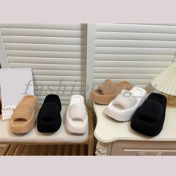 designer slippers women thick sole waterproof platform wool slippers sponge cake thick sole warm slide indoor comfortable shoe with box, Black
designer slippers women thick sole waterproof platform wool slippers sponge cake thick sole warm slide indoor comfortable shoe with box, Black