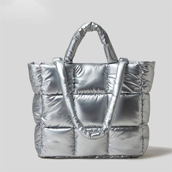 designer's latest: quilted space-cotton tote - soft padded elegance with down fill, geometric stitching & multicolor variants
designer's latest: quilted space-cotton tote - soft padded elegance with down fill, geometric stitching & multicolor variants