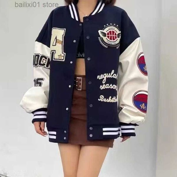 women's jackets letter embroidery flocking baseball uniform basketball couple retro plus velvet padded street pu leather stitching tren, Black;brown
women's jackets letter embroidery flocking baseball uniform basketball couple retro plus velvet padded street pu leather stitching tren, Black;brown