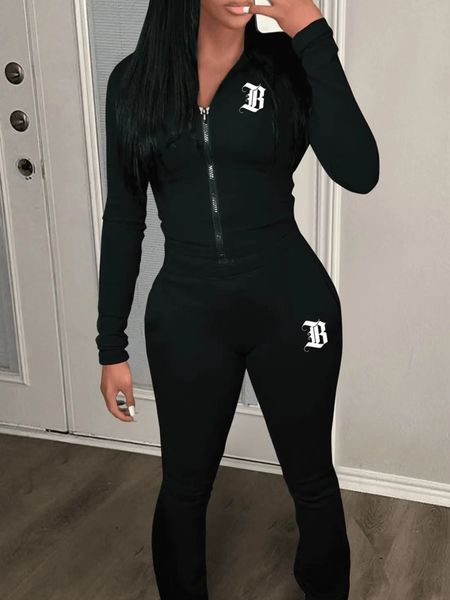 womens two piece pants lw letter print zipper design set plain long sleeve black 2pc for women stretch casual sheath twopieces early autumn, White
womens two piece pants lw letter print zipper design set plain long sleeve black 2pc for women stretch casual sheath twopieces early autumn, White