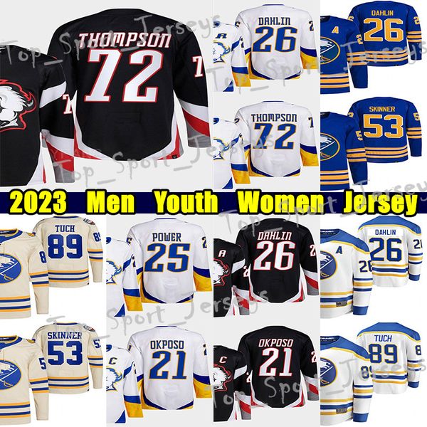 #72 tage thompson reverse retro hockey jersey #26 rasmus dahlin #27 devon levi dylan cozens owen power kyle okposo alex tuch jeff skinner ty, Black;red
#72 tage thompson reverse retro hockey jersey #26 rasmus dahlin #27 devon levi dylan cozens owen power kyle okposo alex tuch jeff skinner ty, Black;red