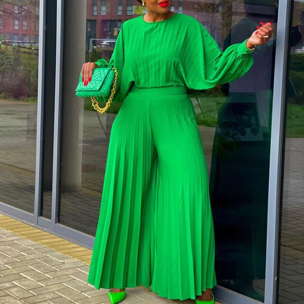 womens two piece pants summer set african women loose chiffon pleated ol bat sleeve wide leg 230817, White
womens two piece pants summer set african women loose chiffon pleated ol bat sleeve wide leg 230817, White