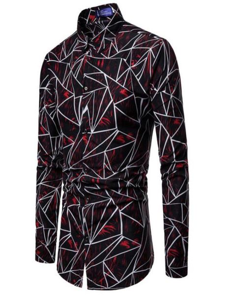 fashion men stylish slim fit floral shirt long sleeve dress shirts male button down geometry shirt s business formal9326310, White;black
fashion men stylish slim fit floral shirt long sleeve dress shirts male button down geometry shirt s business formal9326310, White;black