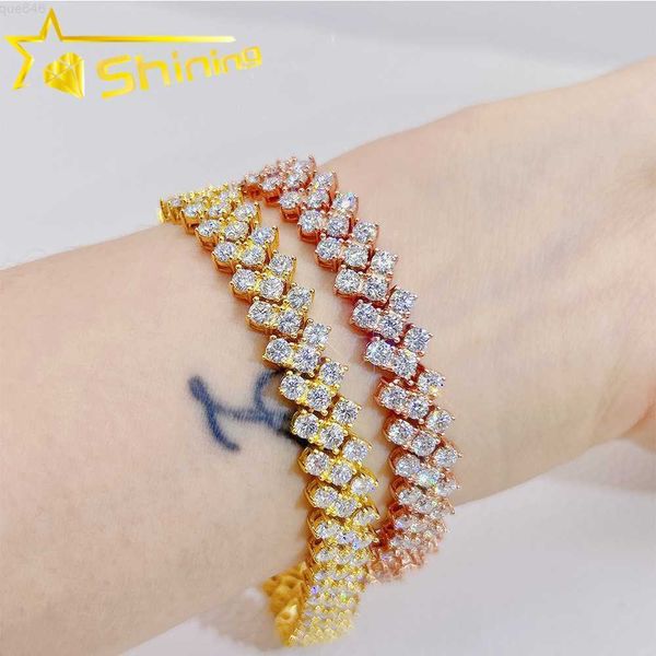 factory outlet 925 sterling silver vvs moissanite tennis bracelet