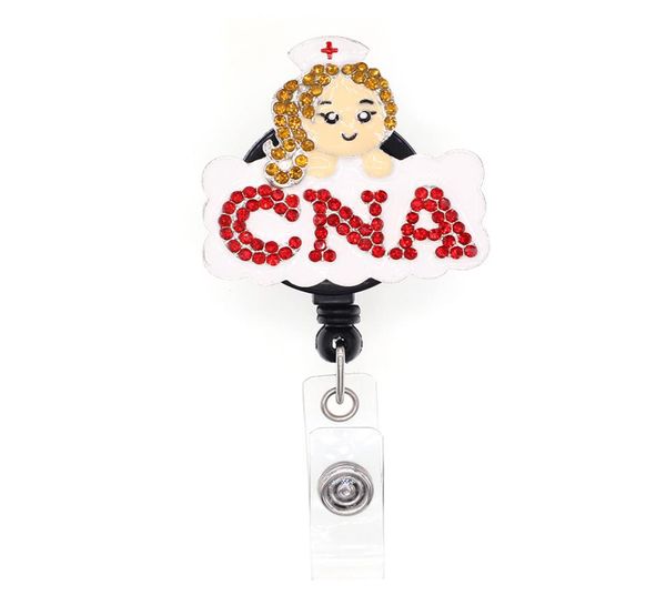 10pcs white enamel rhinestone girl cna retractable badge holder medical series9564377, Gray
10pcs white enamel rhinestone girl cna retractable badge holder medical series9564377, Gray