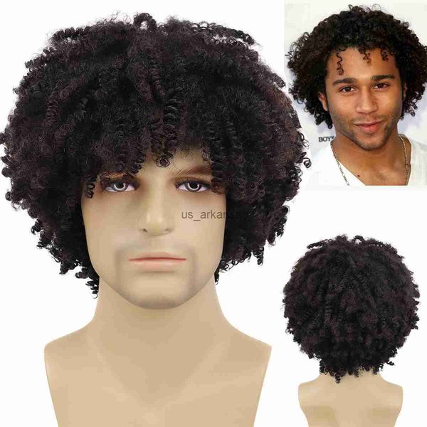 synthetic wigs gnimegil synthetic mens wig brown short hair curly wigs male natural hair cuts cool colly afro wig for man guys costume wigs, Black
synthetic wigs gnimegil synthetic mens wig brown short hair curly wigs male natural hair cuts cool colly afro wig for man guys costume wigs, Black