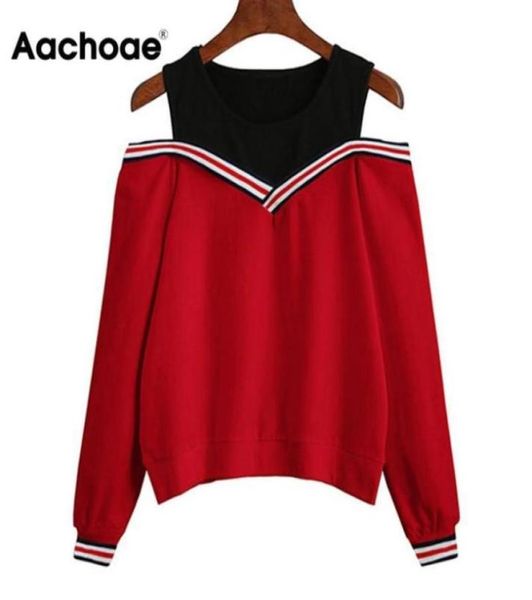 aachoae 2020 women off shoulder leisure pullover hoodies casual autumn long sleeve sweatshirt jumper outwear sudadera mujer t4679977, Black
aachoae 2020 women off shoulder leisure pullover hoodies casual autumn long sleeve sweatshirt jumper outwear sudadera mujer t4679977, Black