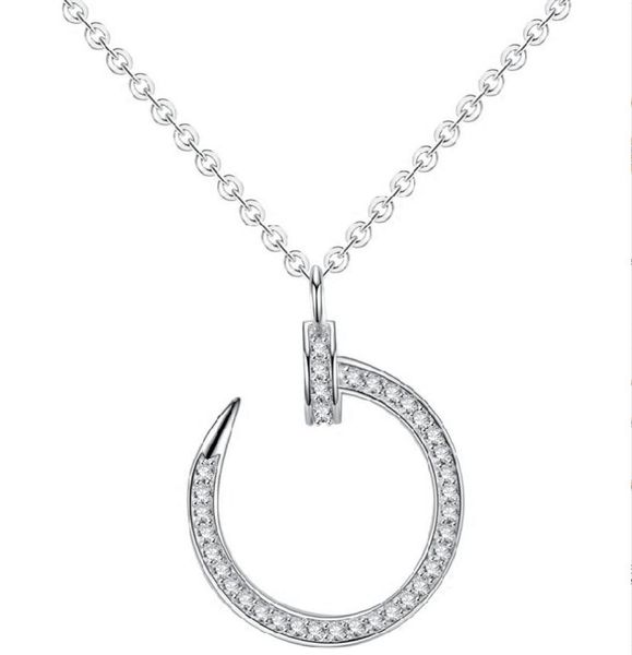 branded sterling silver nail necklace fashion full diamond collarbone chain necklaces opp bag4369028, Golden;silver
branded sterling silver nail necklace fashion full diamond collarbone chain necklaces opp bag4369028, Golden;silver
