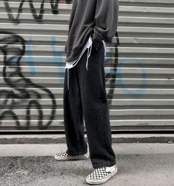 mens solid denim jeans trousers trendy loose ins handsome ninepoint pants male drape wideleg straight pants3840954, Blue
mens solid denim jeans trousers trendy loose ins handsome ninepoint pants male drape wideleg straight pants3840954, Blue