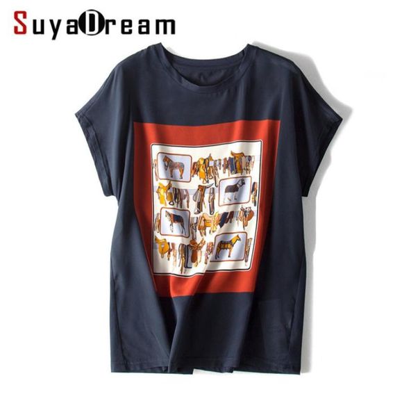 women t shirt 100 real silk front print shirt short bat sleeved casual o neck t shirt 2019 spring summer navy white y190727011894089
women t shirt 100 real silk front print shirt short bat sleeved casual o neck t shirt 2019 spring summer navy white y190727011894089