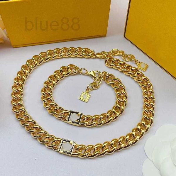bracelet & necklace designer new summer individualized ins style high grade thick chain fashion english letter brass material set 2pm3, Silver
bracelet & necklace designer new summer individualized ins style high grade thick chain fashion english letter brass material set 2pm3, Silver
