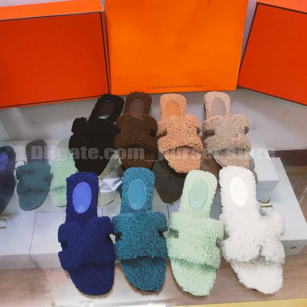 2023 slippers wool slippers sandals designer flat women sheepskin slides warm fluffy furry sandal comfortable autumn winter home oran slippe, Black
2023 slippers wool slippers sandals designer flat women sheepskin slides warm fluffy furry sandal comfortable autumn winter home oran slippe, Black