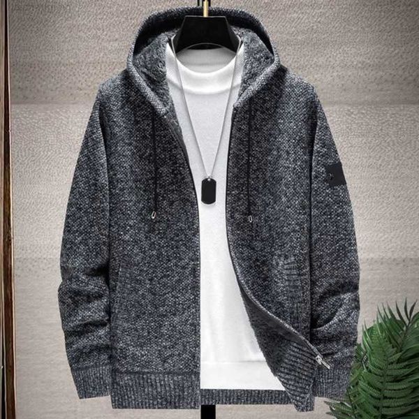 fleece thick coat large size fashion trend sweater autumn and winter new hooded cardigan men's zipper knit stone c2sd3, White;black
fleece thick coat large size fashion trend sweater autumn and winter new hooded cardigan men's zipper knit stone c2sd3, White;black