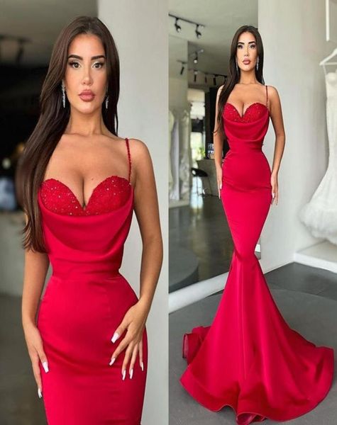 red evening dresses mermaid spaghetti straps backless long satin prom gowns beaded sweetheart party occasion bridesmaids dres5020747, Black;red
red evening dresses mermaid spaghetti straps backless long satin prom gowns beaded sweetheart party occasion bridesmaids dres5020747, Black;red