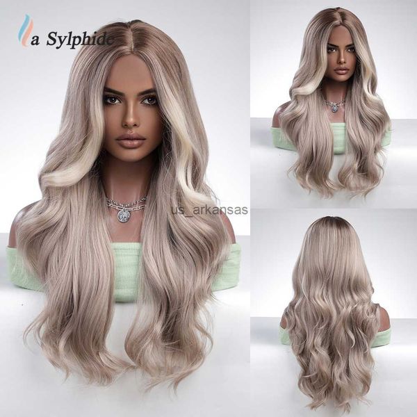 synthetic wigs la sylphide grey and white wig long wave woman wigs good quality synthetic wigs daily party natural high temperature hair hkd, Black
synthetic wigs la sylphide grey and white wig long wave woman wigs good quality synthetic wigs daily party natural high temperature hair hkd, Black