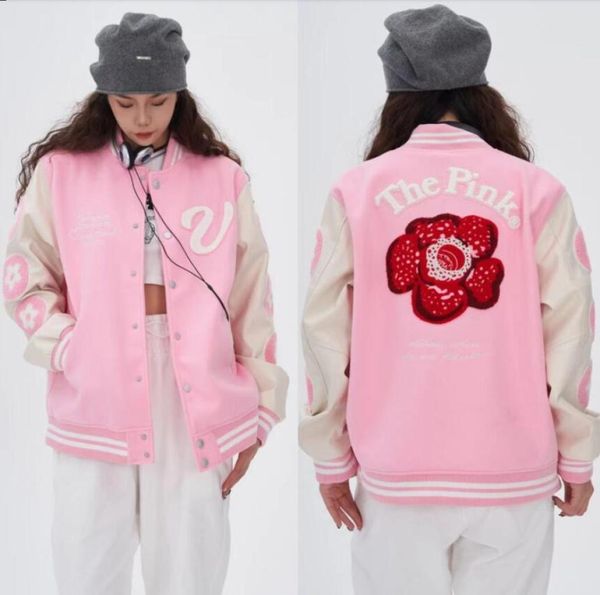 stand collar coats embroidered leather sleeve patchwork baseball jacket5682459, Black;brown
stand collar coats embroidered leather sleeve patchwork baseball jacket5682459, Black;brown