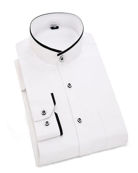 chinese stand collar mens formal shirts designer solid white black men dress shirts slim fit long sleeve business casual9390431
chinese stand collar mens formal shirts designer solid white black men dress shirts slim fit long sleeve business casual9390431