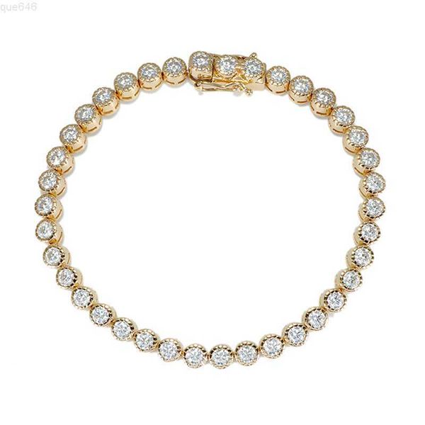 popular design solid 14k yellow colorless gold round 3mm moissanite milgrain setting tennis bracelet, Silver
popular design solid 14k yellow colorless gold round 3mm moissanite milgrain setting tennis bracelet, Silver