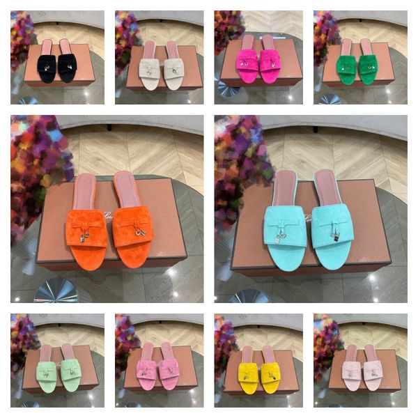 lp piana summer slippers charms slides suede leather slipper luxury real leather sandals shoes open toe casual flats for women luxury design, Black
lp piana summer slippers charms slides suede leather slipper luxury real leather sandals shoes open toe casual flats for women luxury design, Black