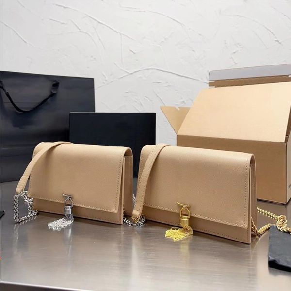 luxurys kate chain bag wallet designers handbag leather crossbody shoulder bags woc purse women clutch bag with tassel
luxurys kate chain bag wallet designers handbag leather crossbody shoulder bags woc purse women clutch bag with tassel