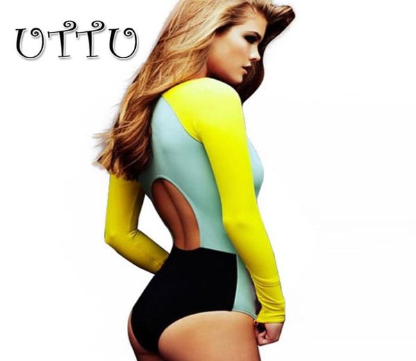 whole uttu backless surfing one piece swimsuit women zipper patchwork swimwear long sleeve high neck bathing suit beach 5880406, White;black
whole uttu backless surfing one piece swimsuit women zipper patchwork swimwear long sleeve high neck bathing suit beach 5880406, White;black