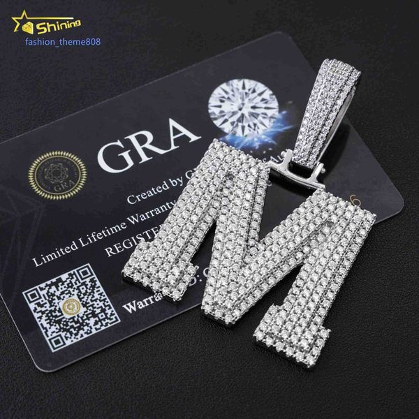 hip hop fine jewelry silver 925 vvs moissanite iced out diamond custom luxury initial letter pendant
hip hop fine jewelry silver 925 vvs moissanite iced out diamond custom luxury initial letter pendant