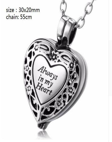whole custommade a variety of names personality heart shape boxs ashes urn cremation funeral pendant necklace fashion jewelry1725573, Silver
whole custommade a variety of names personality heart shape boxs ashes urn cremation funeral pendant necklace fashion jewelry1725573, Silver