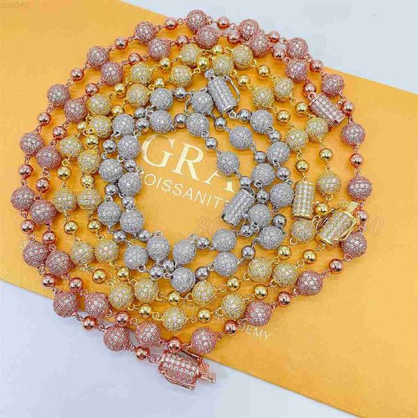 european and american necklace 8mm ball necklace chain vvs moissanite beaded chain wedding necklace, Silver
european and american necklace 8mm ball necklace chain vvs moissanite beaded chain wedding necklace, Silver