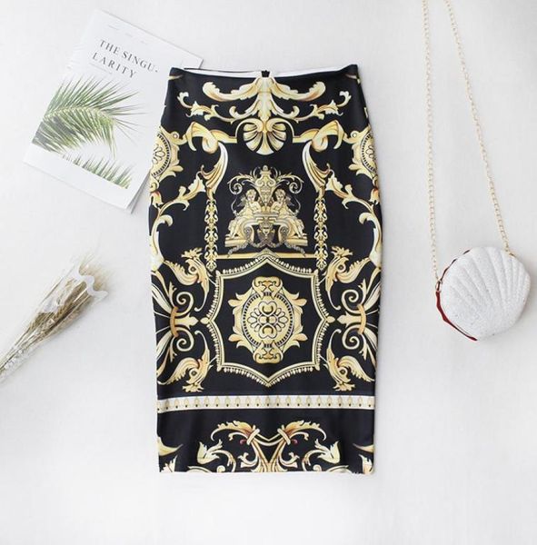 summer ladies print high waist slit pack hip pencil skirt mid length skirt6939265, Black
summer ladies print high waist slit pack hip pencil skirt mid length skirt6939265, Black