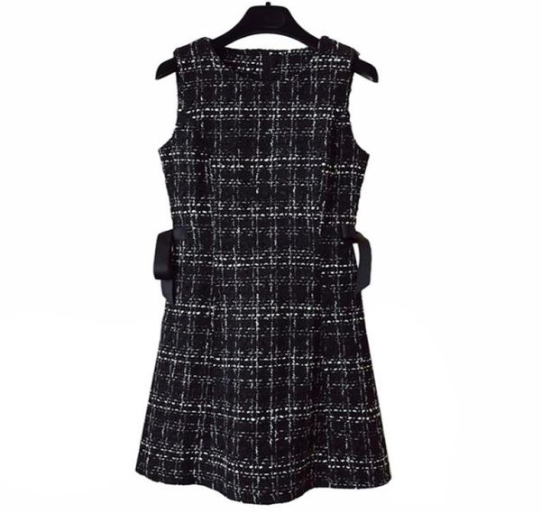 perhaps u tweed dress elegant side bow aline dresses black plaid sleeveless summer o neck mini dress d08455327014, Black;gray
perhaps u tweed dress elegant side bow aline dresses black plaid sleeveless summer o neck mini dress d08455327014, Black;gray