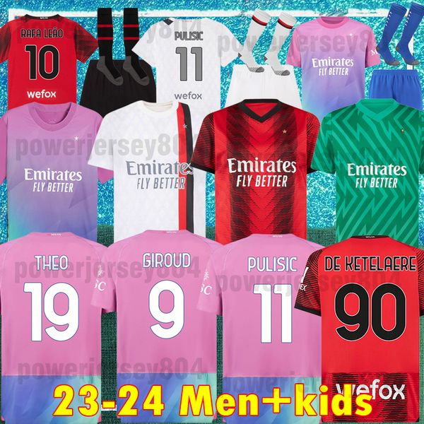 23 24 soccer jersey giroud tomori ibrahimovic football shirt 2023 2024 tonali rebic camiseta de futbol leao ac milans men kids kits, Black;yellow
23 24 soccer jersey giroud tomori ibrahimovic football shirt 2023 2024 tonali rebic camiseta de futbol leao ac milans men kids kits, Black;yellow