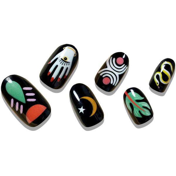 press on nails medium almond oval short 24pcs - fake nails with fashion design, Red;gold
press on nails medium almond oval short 24pcs - fake nails with fashion design, Red;gold