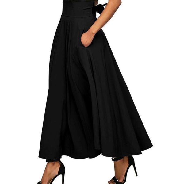 skirts ladies long womens high waist pleated skirt front slit belted bowknot maxi faldas mujer wine red black jupe femme5585812
skirts ladies long womens high waist pleated skirt front slit belted bowknot maxi faldas mujer wine red black jupe femme5585812