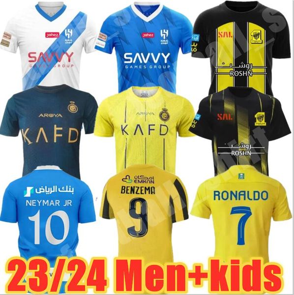 23 24 al hilal nassr fc soccer jerseys benzema ronaldo neymar jr fans player version mane neves saudi arabia kante al-ittihad 2023 2024 foot, Black;yellow
23 24 al hilal nassr fc soccer jerseys benzema ronaldo neymar jr fans player version mane neves saudi arabia kante al-ittihad 2023 2024 foot, Black;yellow
