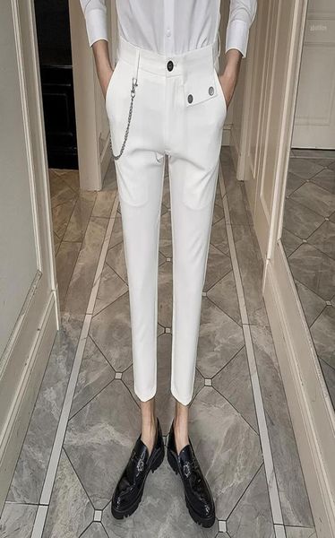 2020 chain decoration mens slim fit business dress pants casual suit pants ankle length formal wedding trousers pantalon costume12700942, White;black
2020 chain decoration mens slim fit business dress pants casual suit pants ankle length formal wedding trousers pantalon costume12700942, White;black