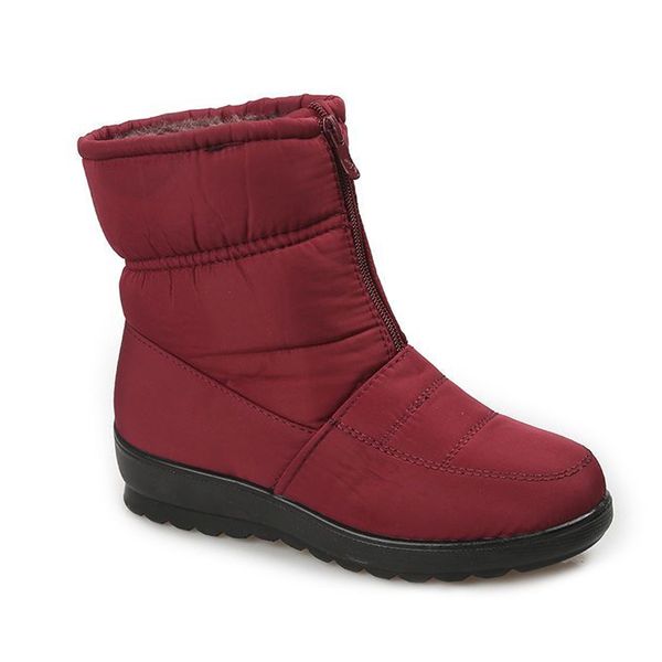 size 35-44 waterproof snow boots designer navy blue women winter warm plush ankle booties front zipper non slip cotton padded outdoor shoes, Black
size 35-44 waterproof snow boots designer navy blue women winter warm plush ankle booties front zipper non slip cotton padded outdoor shoes, Black
