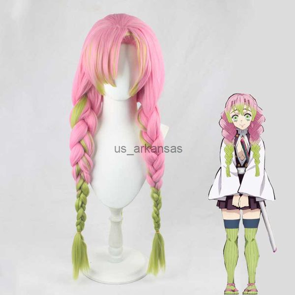 synthetic wigs anime demon slayer kanroji mitsuri kimetsu no yaiba women halloween cosplay wig pink braided three strand braid wig + wig cap, Black
synthetic wigs anime demon slayer kanroji mitsuri kimetsu no yaiba women halloween cosplay wig pink braided three strand braid wig + wig cap, Black