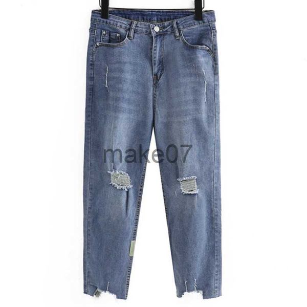 women's jeans plus size women jeans oversized curve clothes high waist straight holes stretch ankle length denim pants summer 2023 j230, Blue
women's jeans plus size women jeans oversized curve clothes high waist straight holes stretch ankle length denim pants summer 2023 j230, Blue