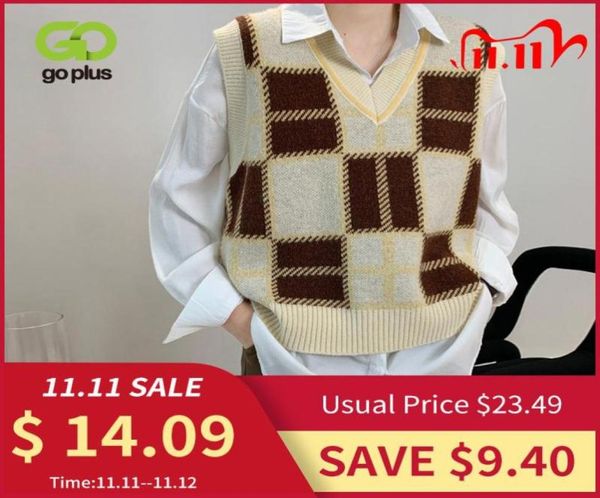 goplus vest vintage plaid sweater vest women korean vneck knitted sleeveless short sweater gilet femme pull sans manche c107868182571, Black;white
goplus vest vintage plaid sweater vest women korean vneck knitted sleeveless short sweater gilet femme pull sans manche c107868182571, Black;white