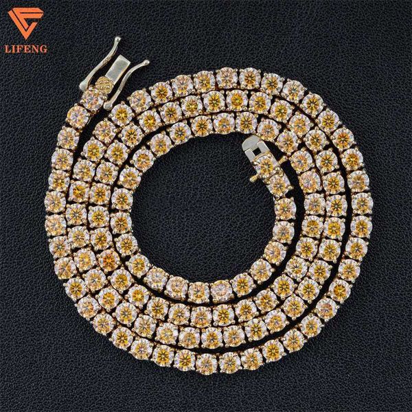 champagne color custom tennis chain necklace pass the diamond tester moissanite hiphop moissanite necklace, Silver
champagne color custom tennis chain necklace pass the diamond tester moissanite hiphop moissanite necklace, Silver