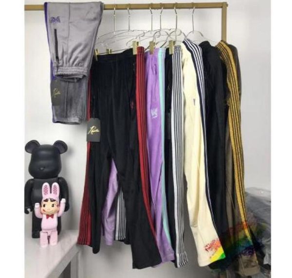 pants embroidery sweatpants men women 1 striped joggers velvet5346840, Black