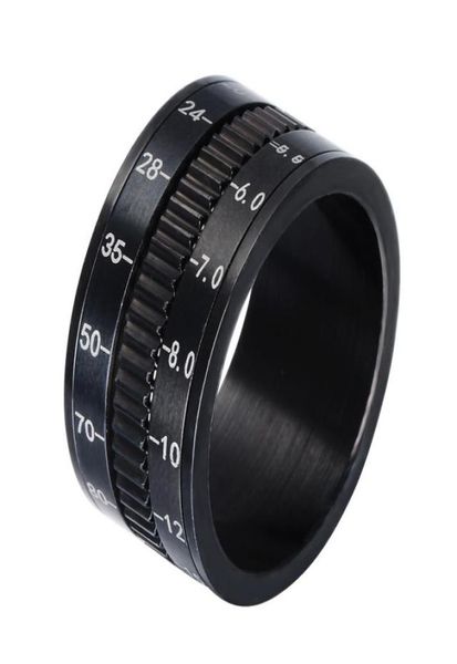 european and american stylish titanium steel camera lens ring black rotary scale ring men039s creative ring jewellery4297067, Silver
european and american stylish titanium steel camera lens ring black rotary scale ring men039s creative ring jewellery4297067, Silver