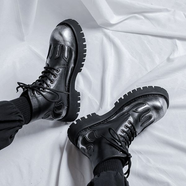 safety shoes luxury men classic black motorcycle boots genuine leather thick sole lace up ankle outdoor work 230816, Black;brown
safety shoes luxury men classic black motorcycle boots genuine leather thick sole lace up ankle outdoor work 230816, Black;brown
