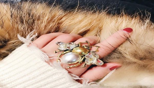vintage simulated pearl bees finger rings for women geometric crystal adjustable ring anillos mujer female gothic jewelry4705134, Silver
vintage simulated pearl bees finger rings for women geometric crystal adjustable ring anillos mujer female gothic jewelry4705134, Silver